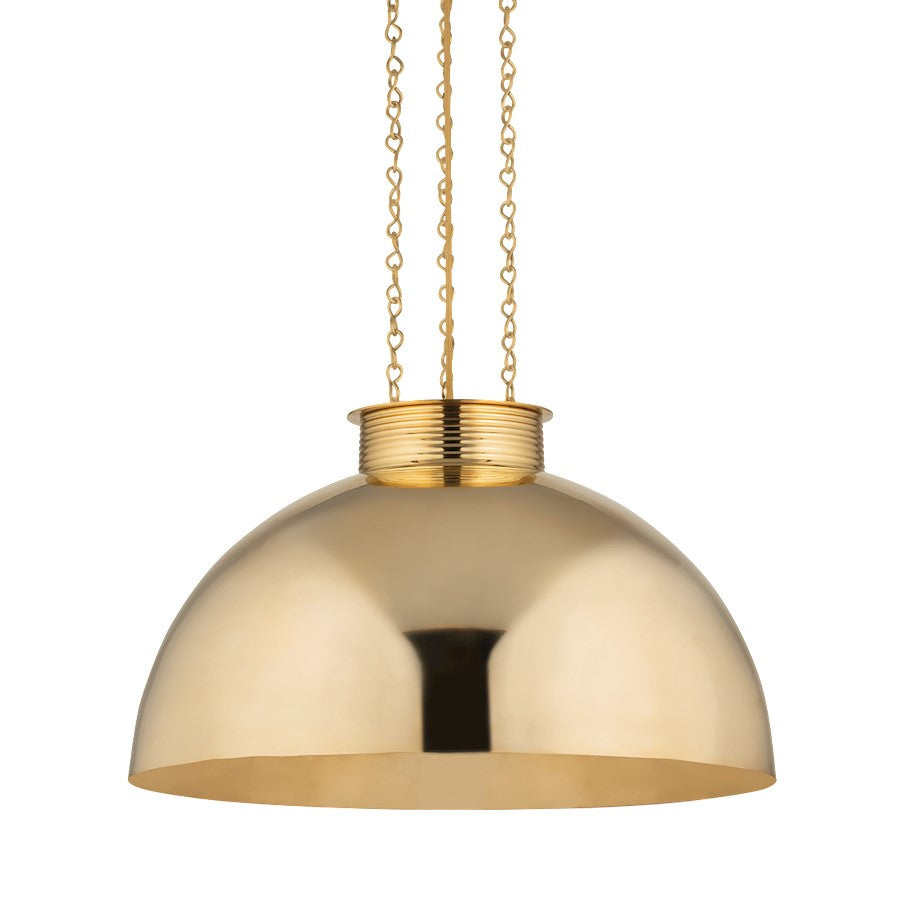 Corbett Lighting Perseus 1 Light 30" Pendant, Brass - 495-30-VB