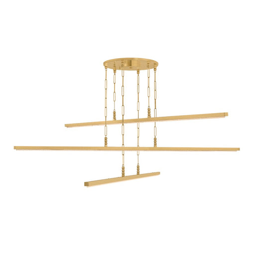 Corbett Lighting Cortina 3Lt Chandelier, Vintage Brass/Piastre - 550-72-VB