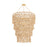 Corbett Lighting Naxos 18Lt Chandelier, Gold Leaf/Coco Shell - 552-42-VGL
