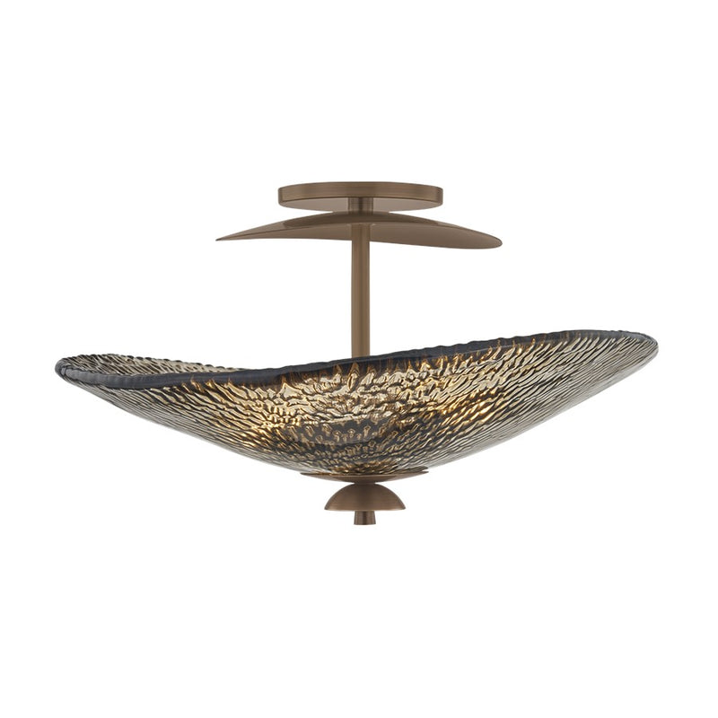 Corbett Lighting Alba 3Lt Semi Flush Mount, Old World Brass/Bronze