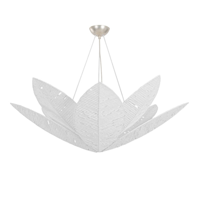 Corbett Lighting Azores 8Lt Chandelier, Silver Leaf/Handmade Paper