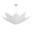 Corbett Lighting Azores 8Lt Chandelier, Silver Leaf/Handmade Paper - 561-40-WSL