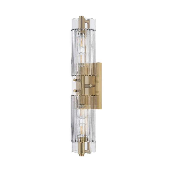 Corbett Lighting Duoro 4Lt Bath and Vanity, Brass/Clear Smoke - 562-04-VB
