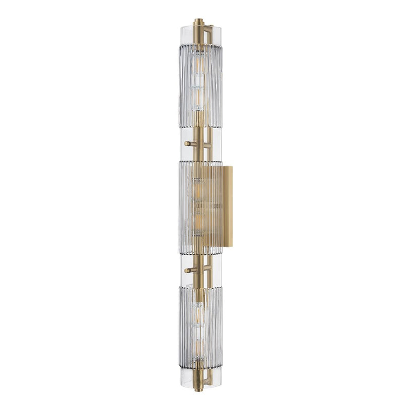 Corbett Lighting Duoro 6Lt Bath and Vanity, Brass/Clear Smoke