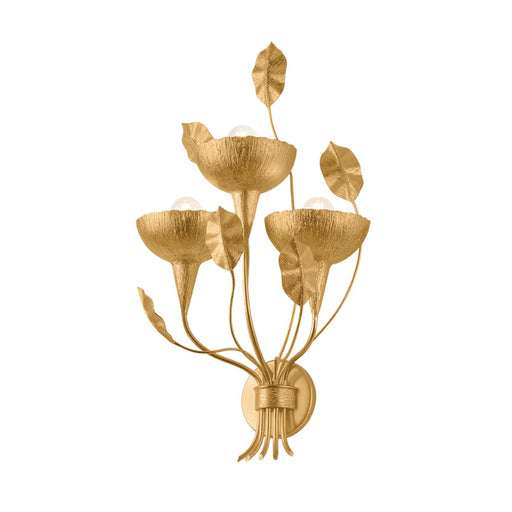 Corbett Lighting Innsbruck 3 Light Wall Sconce, Vintage Gold Leaf