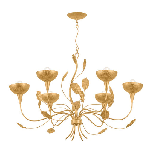 Corbett Lighting Innsbruck 6 Light Chandelier, Vintage Gold Leaf