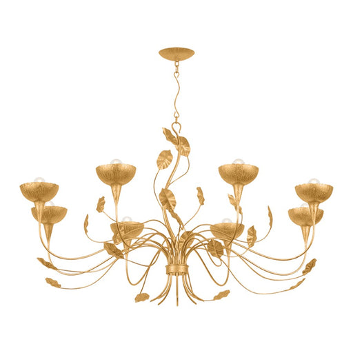 Corbett Lighting Innsbruck 8 Light Chandelier, Vintage Gold Leaf
