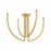 Corbett Lighting Frankfurt 4 Light 36" Chandelier, Brass/Piastre