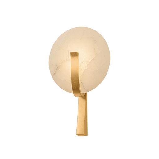Corbett Thira 1 Light Wall Sconce, Vintage Gold Leaf/Alabaster