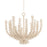 Corbett Pedrillo 6 Light Chandelier, Cream Plaster/Coco Beads