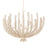 Corbett Pedrillo 8 Light Chandelier, Cream Plaster/Coco Beads