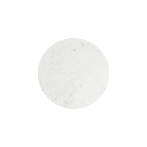 Canarm Nila Side Table, Black/White Marble