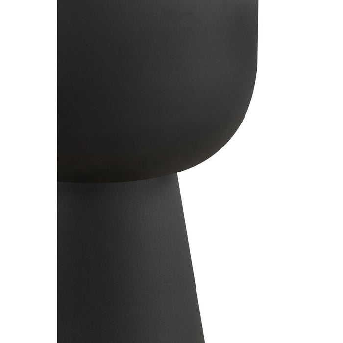 Canarm Nila Side Table, Black/White Marble
