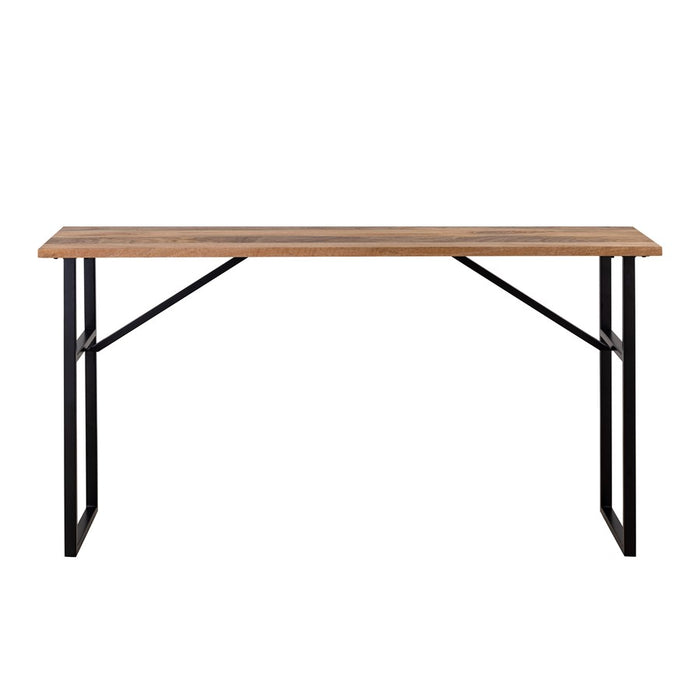 Canarm Deven 60 X 15.5" Console Table, Natural Wood/Black - 9000M
