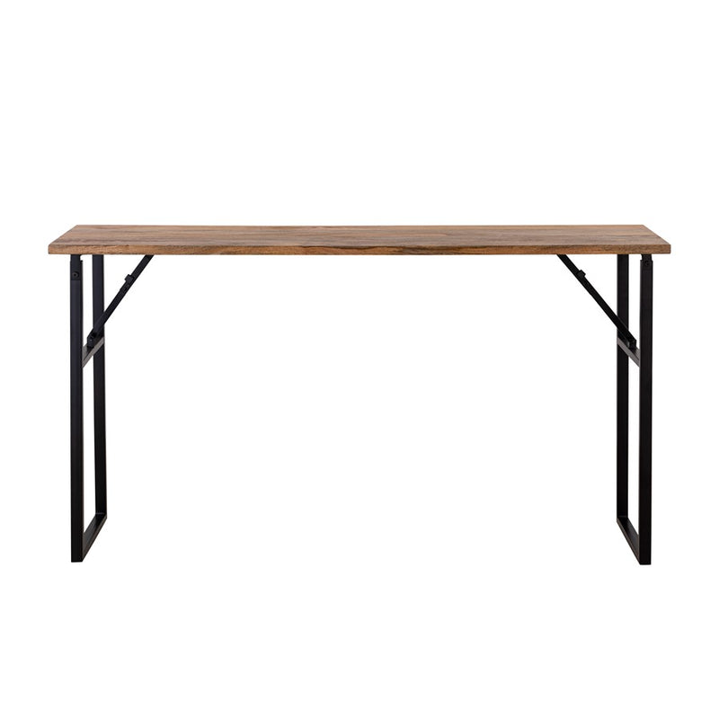 Canarm Deven 60 X 15.5" Console Table, Natural Wood/Black