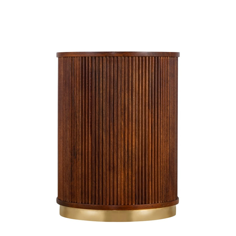 Canarm Delaney Side Table, Medium Brown
