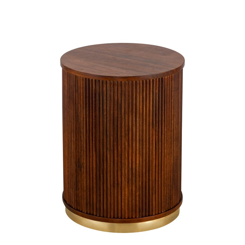 Canarm Delaney Side Table, Medium Brown