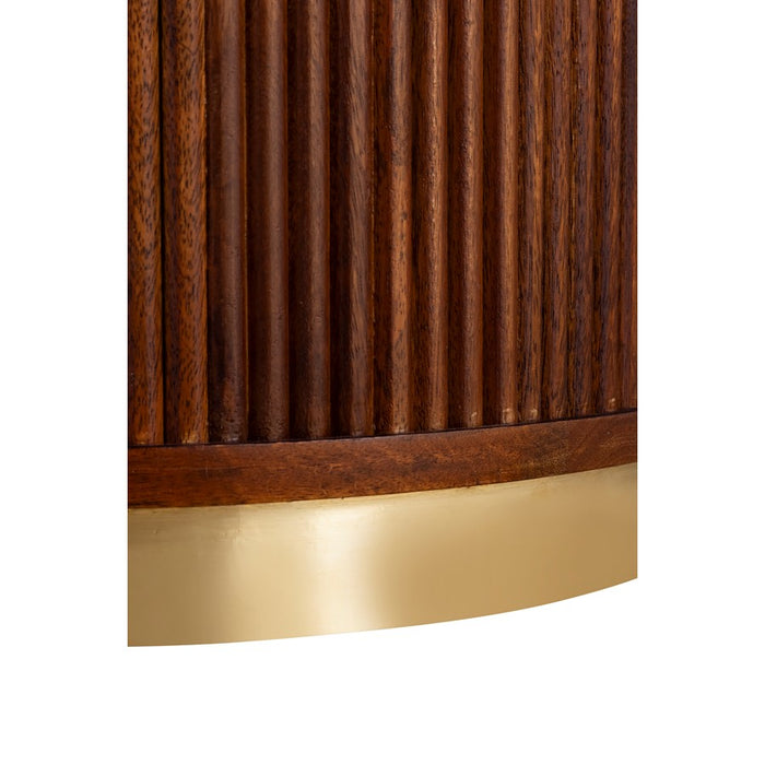 Canarm Delaney Side Table, Medium Brown