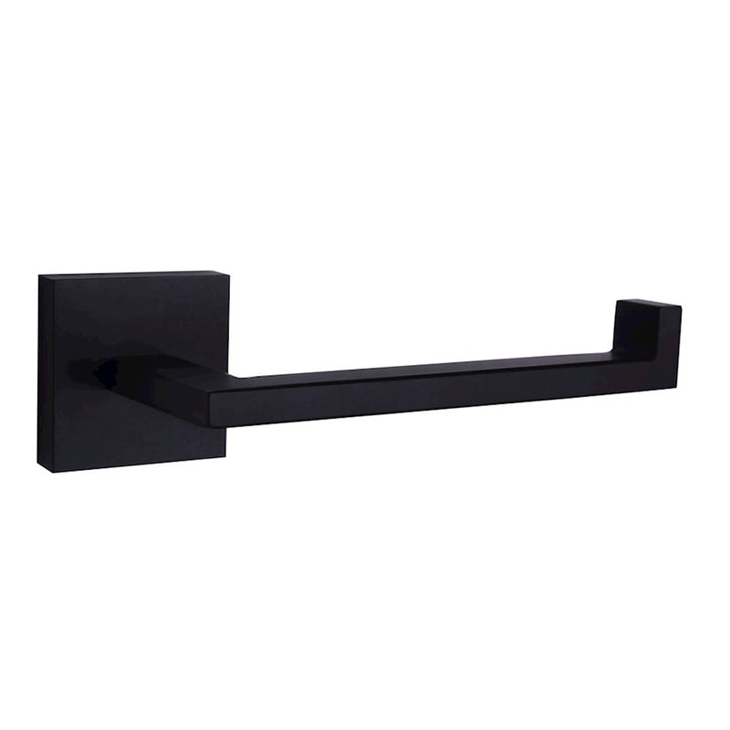 Canarm Bishop 7in Toilet Paper Holder | Matte Black Metal | Bathroom & Powder Room | 7 x 3 x 2 in | Model BA101A07BK