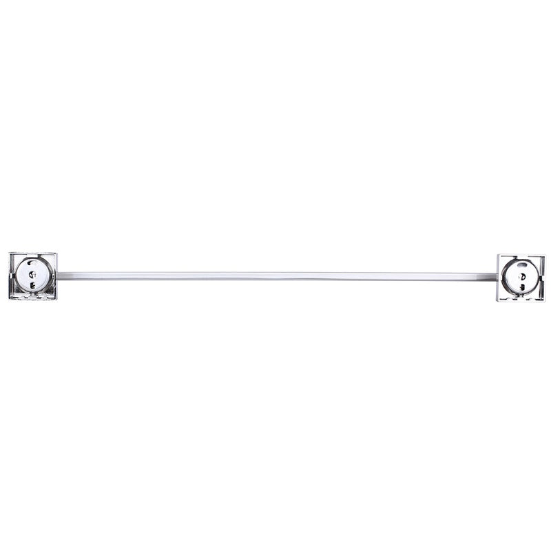 Canarm Bishop 24in Towel Bar | Brushed Nickel Stainless Steel | Bathroom & Spa Towel Rack | 24 x 3 x 2 in | Model BA101A24BN