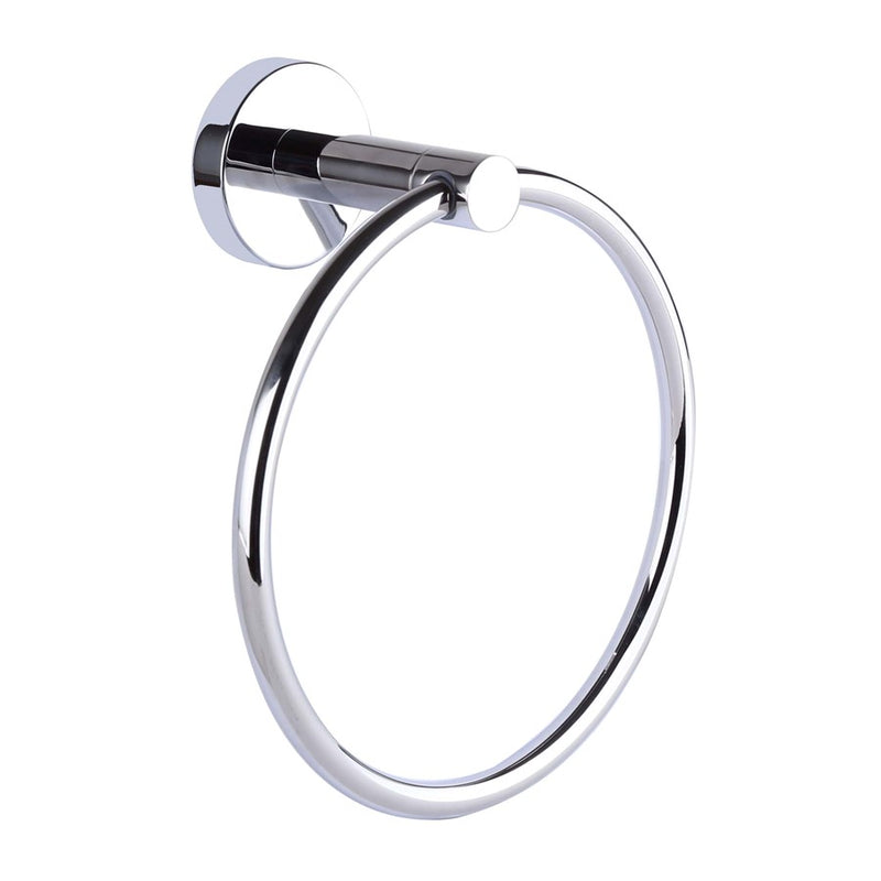 Canarm Cain 7in Towel Ring | Chrome Stainless Steel and Diecast Aluminum | Bathroom & Entryway | 7 x 3 x 7 in | Model BA103A07CH