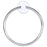 Canarm Cain Light 7" Towel Ring, Stainless Steel/Diecast Aluminum