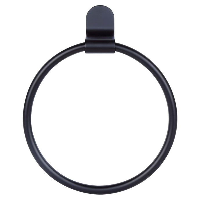 Canarm Lyla 6.75" Towel Ring, Matte Black