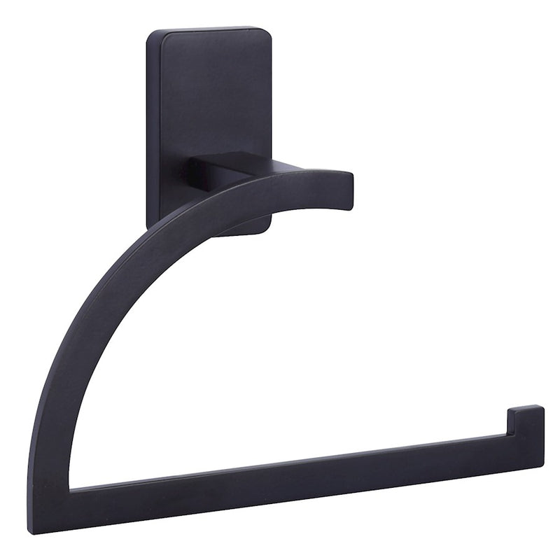 Canarm Archer 7in Toilet Paper Holder | Matte Black Metal | Bathroom & Powder Room Wall Mount | 7 x 2 x 6 in | Model BA106A07BK