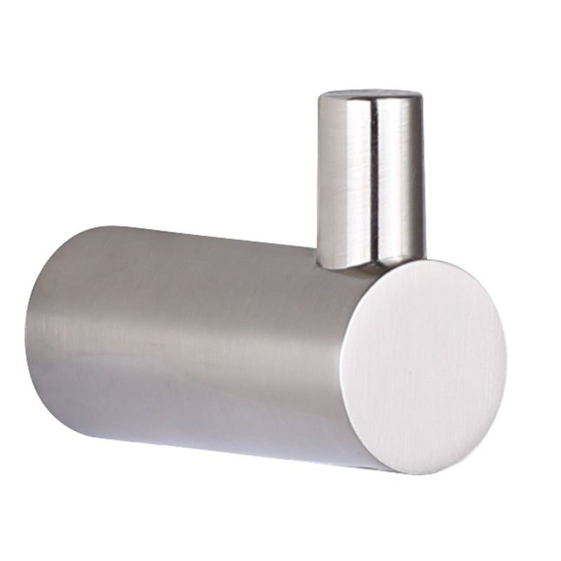 Canarm Arri 2in Robe Hook | Brushed Nickel Metal | Bathroom & Entryway Wall Mount | 1 x 2 x 2 in | Model BA107A01BN
