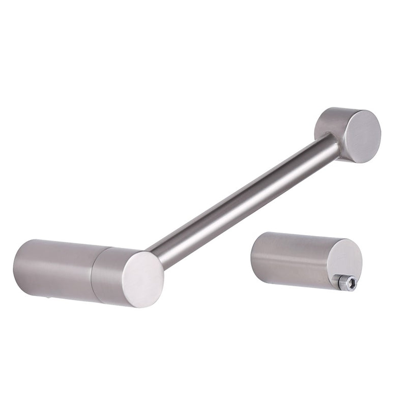 Canarm Arri Toilet Paper Holder | Brushed Nickel Metal | Bathroom & Powder Room | 7 x 3 x 1 in | Model BA107A07BN