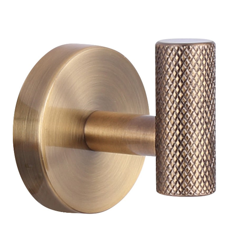 Canarm Varen Gold Metal Robe Hook | Wall Mounted Bathroom & Entryway Hook | 2.25 in H | Model BA108A02GD