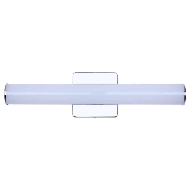 Canarm Osten 18in 1-Light LED Vanity | Modern Brushed Nickel and PC Lens | Bathroom & Powder Room | 18 x 4 x 2 in | Model BL-02B-18-CH-C