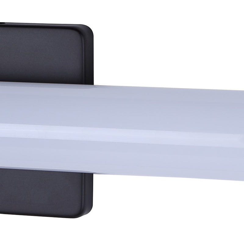 Canarm Osten 24in 1-Light LED Vanity | Modern Black and PC Lens | Bathroom & Powder Room | 24 x 4 x 2 in | Model BL-02B-24-BK-C