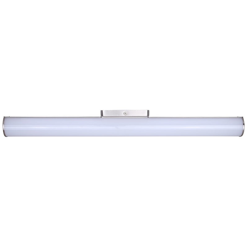 Canarm Osten 24in 1-Light LED Vanity | Modern Brushed Nickel and PC Lens | Bathroom & Powder Room | 24 x 4 x 2 in | Model BL-02B-24-BN-C