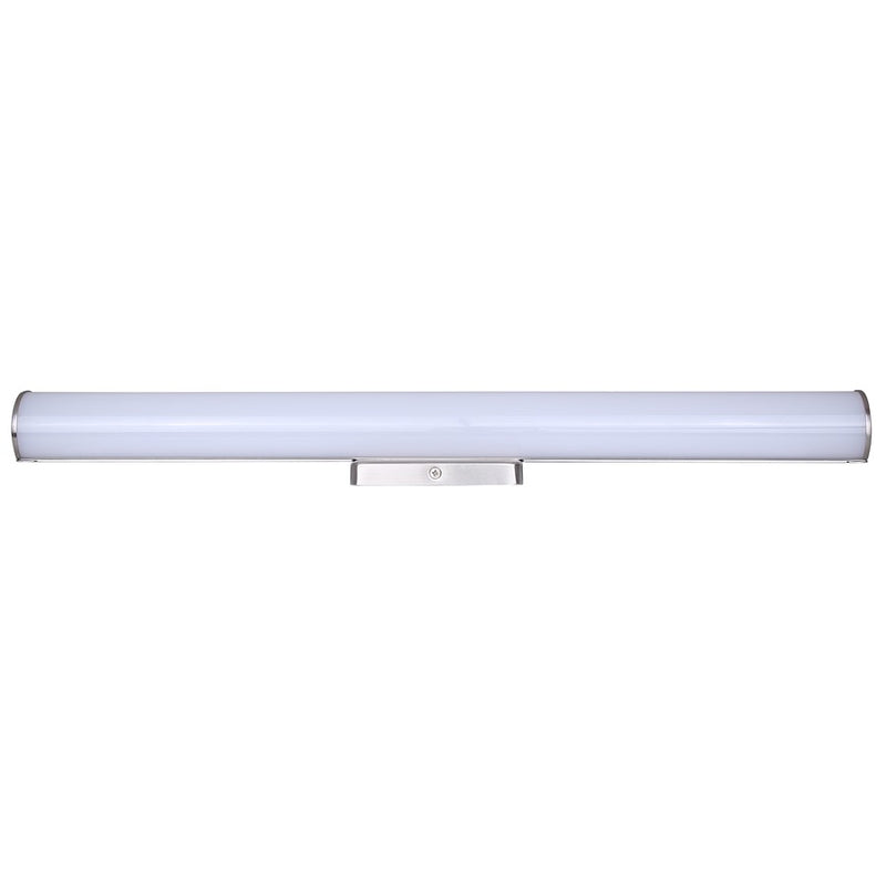 Canarm Osten 24in 1-Light LED Vanity | Modern Brushed Nickel and PC Lens | Bathroom & Powder Room | 24 x 4 x 2 in | Model BL-02B-24-BN-C