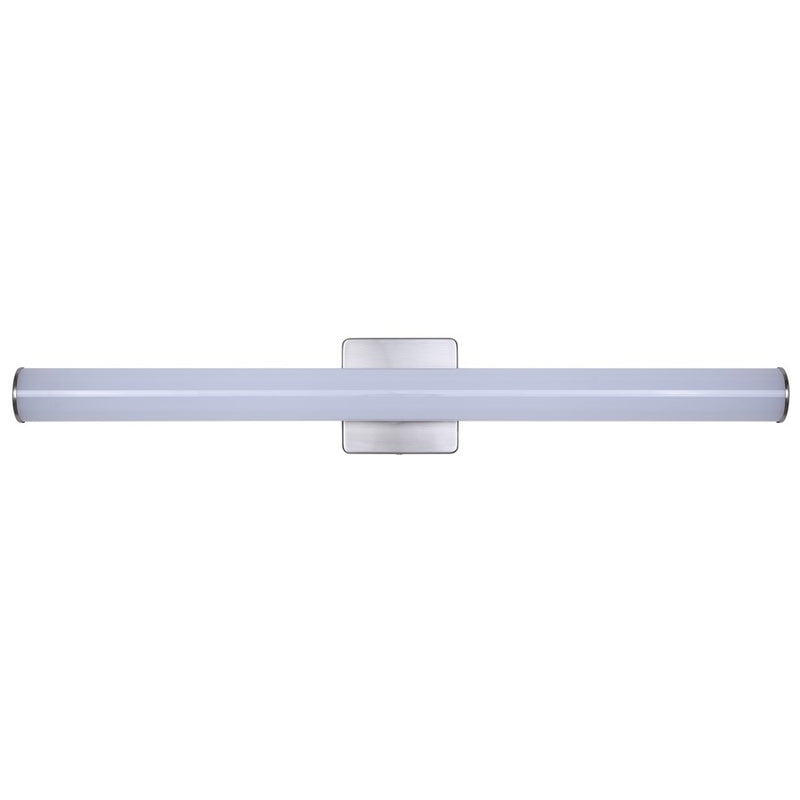 Canarm Osten 30in 1-Light Vanity | Modern Brushed Nickel Aluminum & Iron | Bathroom & Powder Room | 30 x 4 x 2 in, Dimmable LED | Model BL-02B-30-BN-C