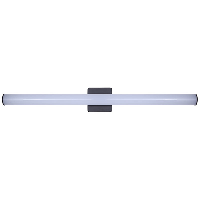 Canarm Osten 36in 1-Light Vanity | Modern Matte Black Aluminum & Iron | Bathroom & Powder Room | 36 x 4 x 2 in, Dimmable LED | Model BL-02B-36-BK-C