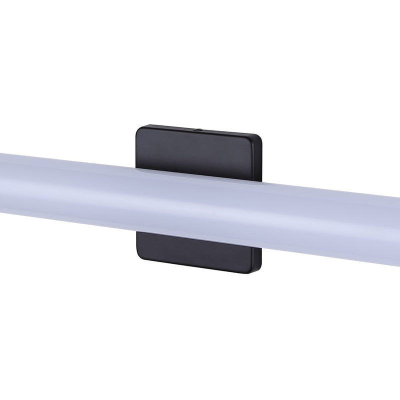 Canarm Osten 36in 1-Light Vanity | Modern Matte Black Aluminum & Iron | Bathroom & Powder Room | 36 x 4 x 2 in, Dimmable LED | Model BL-02B-36-BK-C