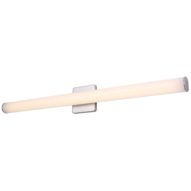 Canarm Osten 36in 3-Light LED Vanity | Brushed Nickel Cylindrical | Bathroom & Powder Room | 2000 Lumens, 3000K-5000K, Dimmable | Model BL-02B-36-BN-C