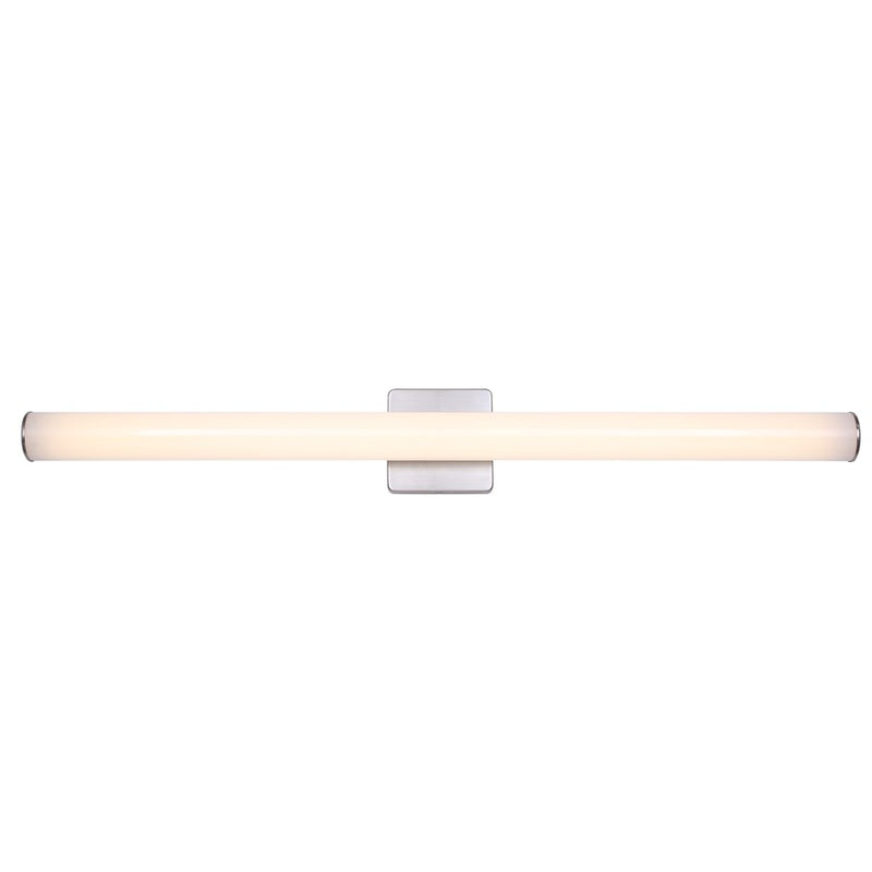 Canarm Osten 36in 3-Light LED Vanity | Brushed Nickel Cylindrical | Bathroom & Powder Room | 2000 Lumens, 3000K-5000K, Dimmable | Model BL-02B-36-BN-C