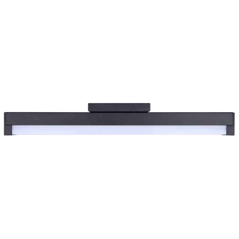 Canarm Jonah 18in 1-Light LED Vanity Light | Modern Matte Black Aluminum | Bathroom & Powder Room | 18 x 4.72 x 2.5 in | Model BL-30B-18-BK-C