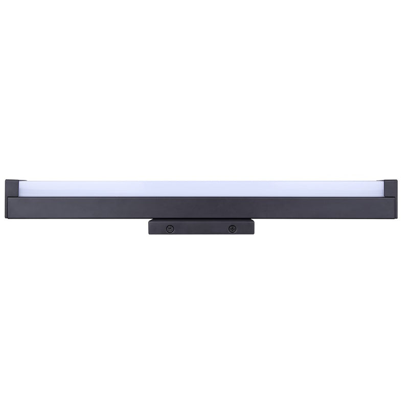 Canarm Jonah 18in 1-Light LED Vanity Light | Modern Matte Black Aluminum | Bathroom & Powder Room | 18 x 4.72 x 2.5 in | Model BL-30B-18-BK-C