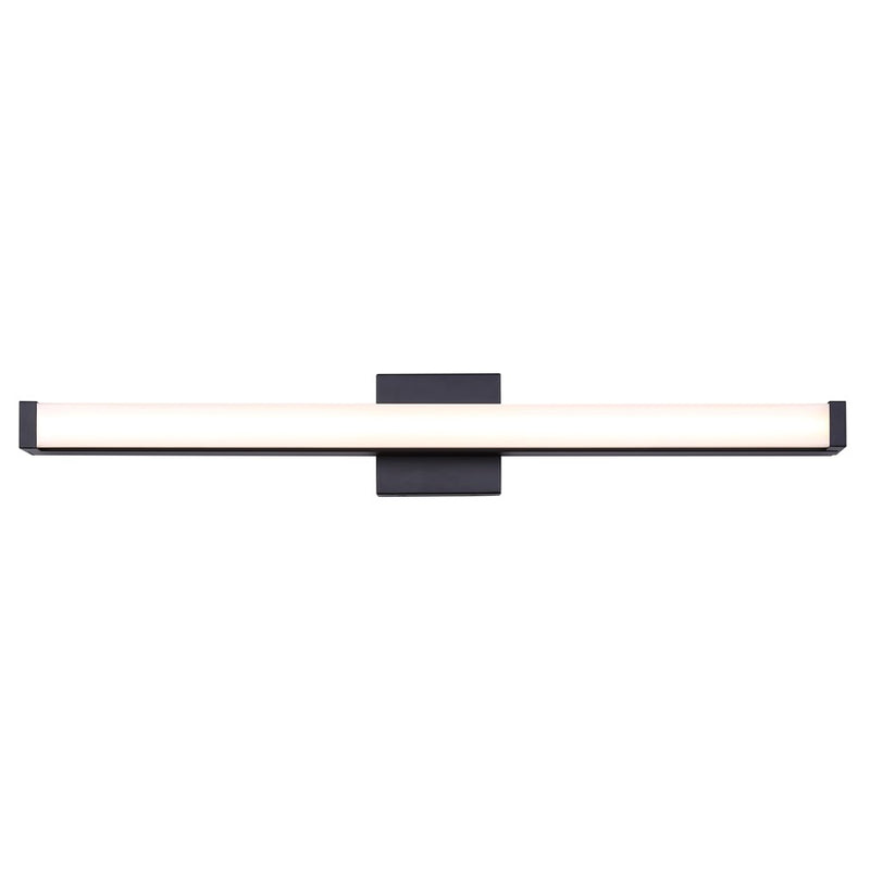Canarm Jonah 30in 1-Light LED Vanity Light | Modern Matte Black Aluminum | Bathroom & Powder Room | 30 x 4.72 x 2.5 in | Model BL-30B-30-BK-C