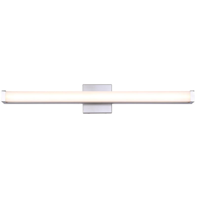 Canarm Jonah 30in 1-Light LED Vanity | Modern Brushed Nickel Aluminum & Iron | Bathroom & Powder Room | 30 x 4.72 x 2.5 in | Model BL-30B-30-BN-C