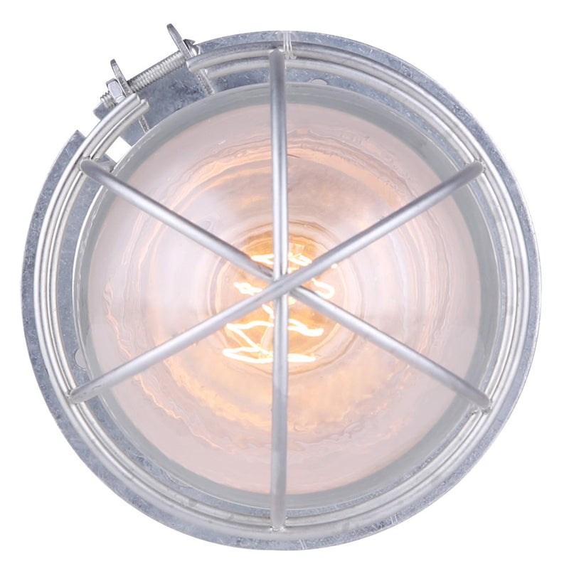 Canarm Madison 7in 1-Light Outdoor Lantern | Vintage Metal and Clear Glass | Porch & Entryway | 1000 Lumens, E26 Base | Model BL04CWG