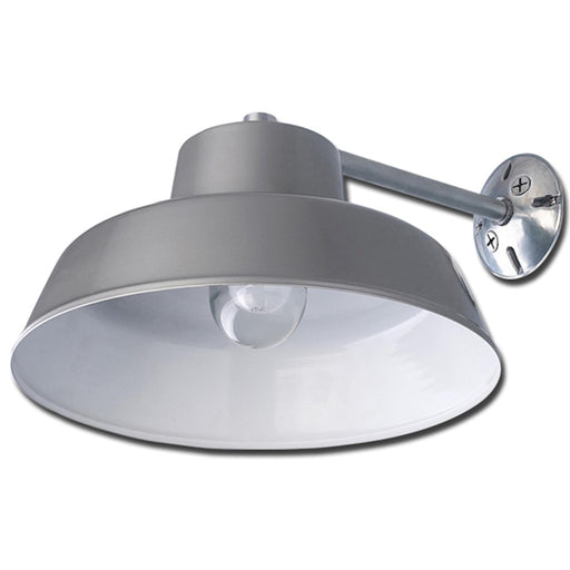 Canarm Barn Light 14in 1-Light Outdoor Wall Sconce | Gray Aluminum Diecast | Porch & Garage | 14 x 8 x 8 in | Model BL14CWS-O
