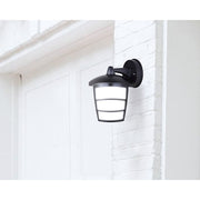 Canarm Polycarbonate 6in LED Outdoor Wall Sconce | Modern Black Finish | Entryway & Patio | 6.5 x 7.75 x 9.25 in | Model BRWL-POR12T-N-BK