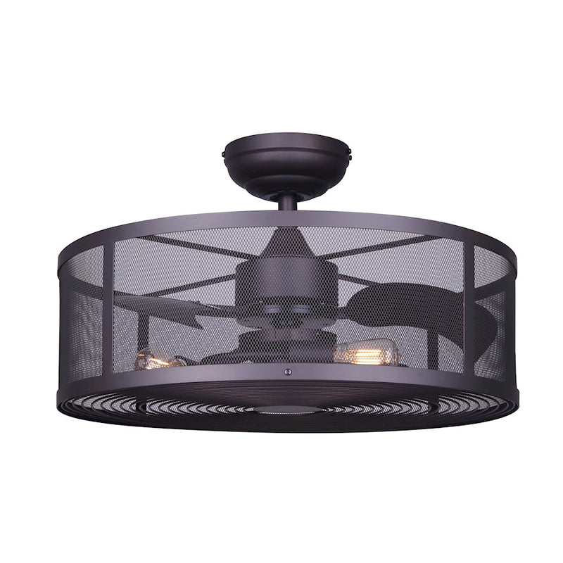 Canarm Arris II 42in Ceiling Fan | Oil Rubbed Bronze Finish | Bedroom & Living Room | 42 x 42 x 7 in | Model CF24ARP3ORB