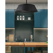 Canarm Andi 28in 3-Light Ceiling Fan | Matte Black and Black Aluminum Blades | Bedroom & Living Room | 28 x 28 x 14 in | Model CF28AND3BK