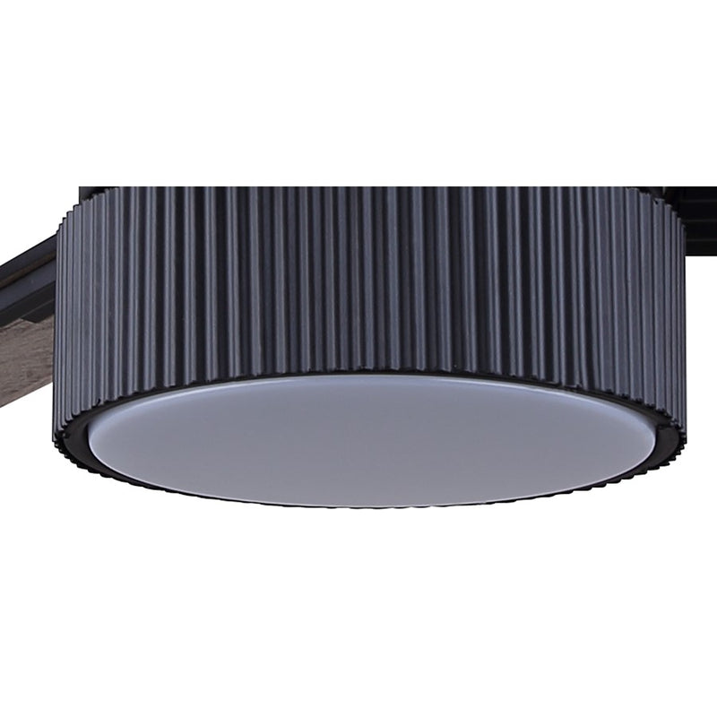 Canarm Cale 1 Lt 42" Ceiling Fan, Black/Weathered Maple Reversible